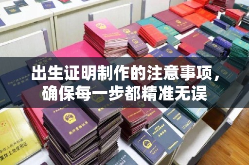 涿州出生证明制作的注意事项，确保每一步都精准无误